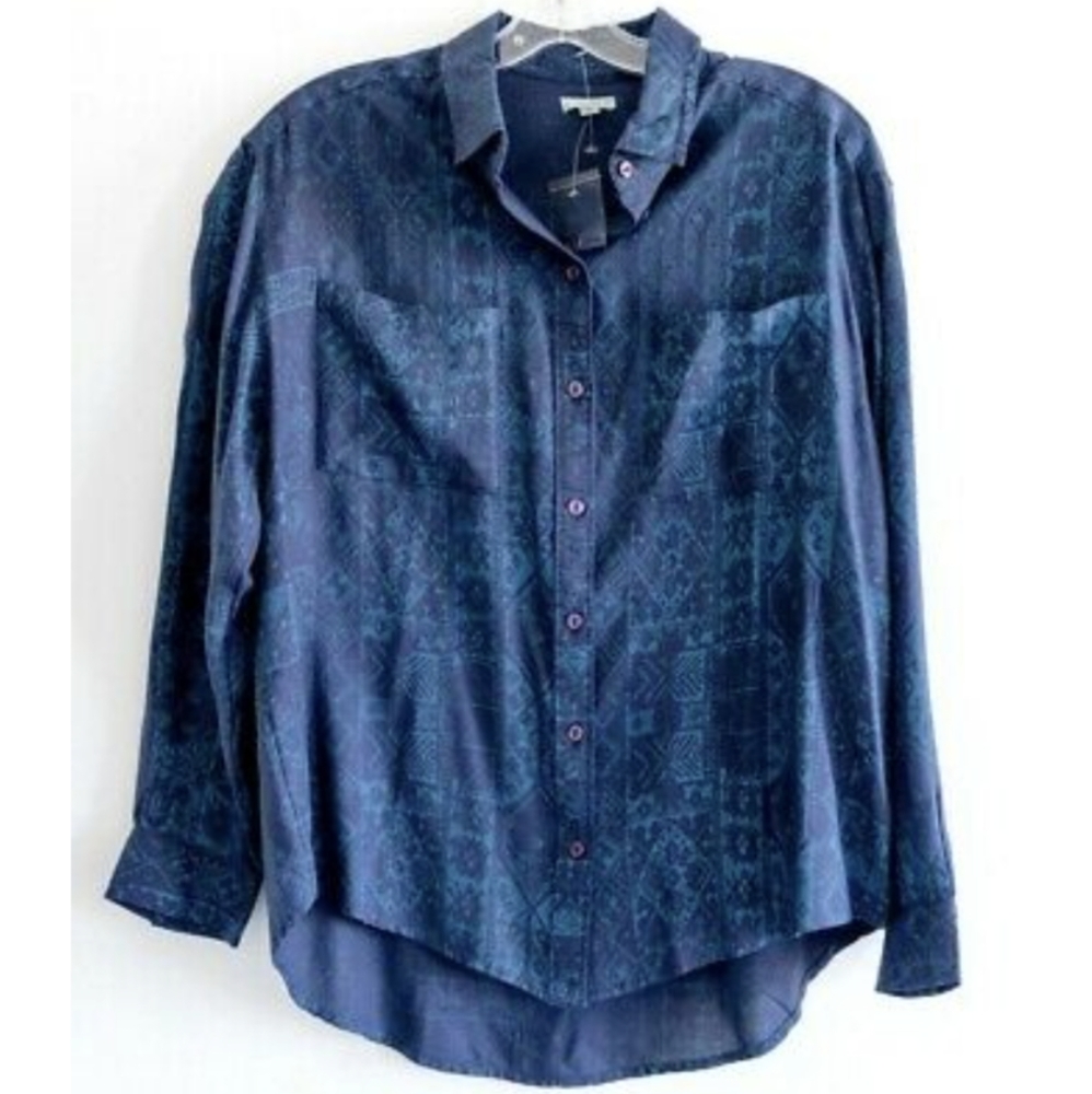 UO Ecote Unisex Button Down Top - Size XS